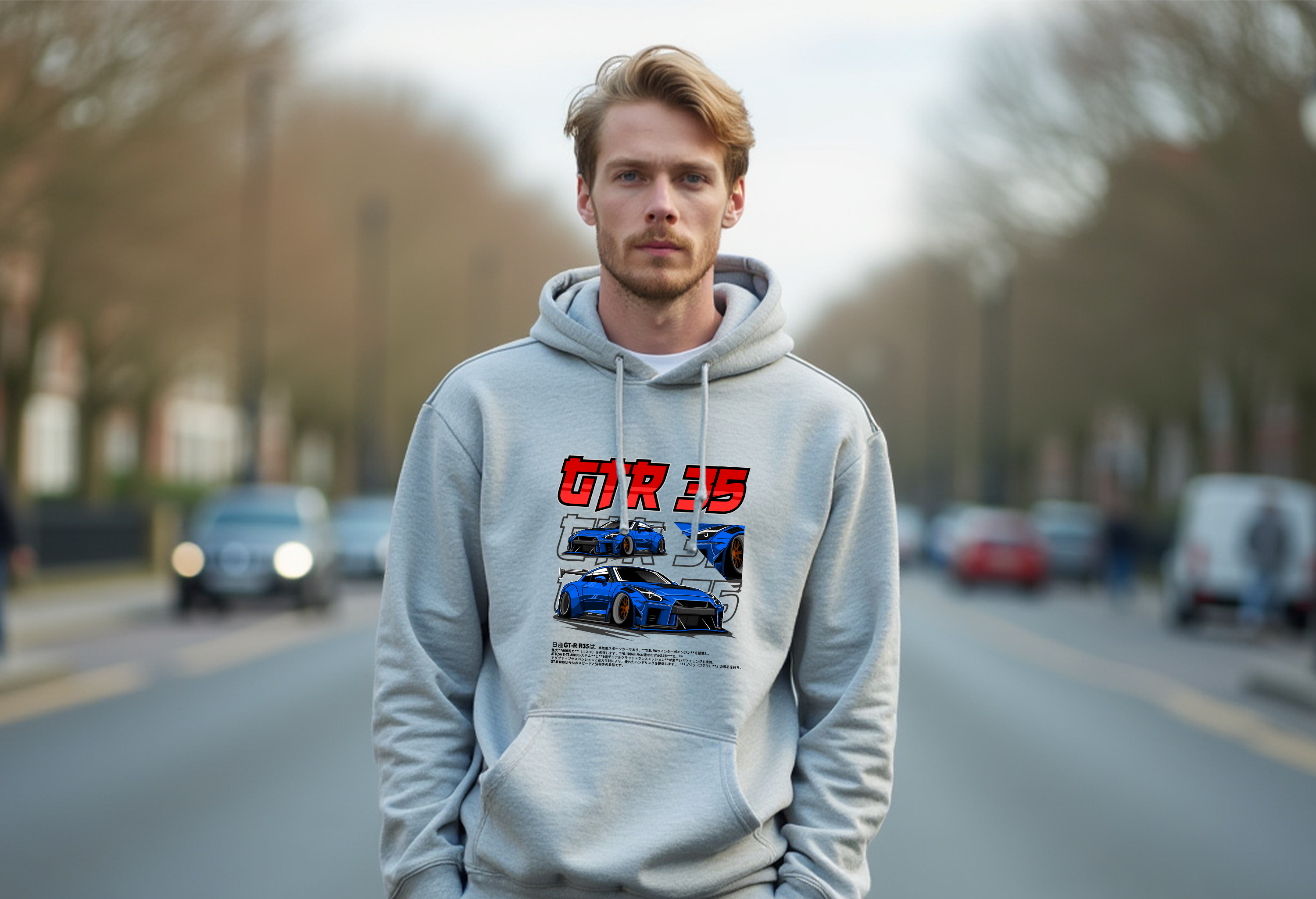 Nissan GTR 35 – Soft & Durable Fleece Pullover Unisex Hoodie in Black, Dark Green, Navy, Royal, White | Sizes Small to 3XL