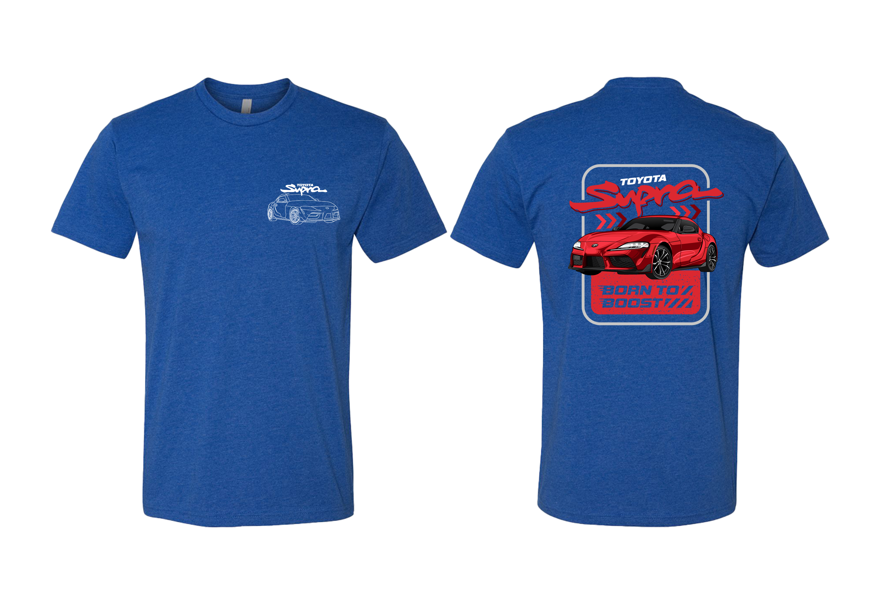 Men’s Toyota Supra Car Graphic T-Shirt – “Born to Boost” | Sizes S-3XL | Street Racing Car Tee