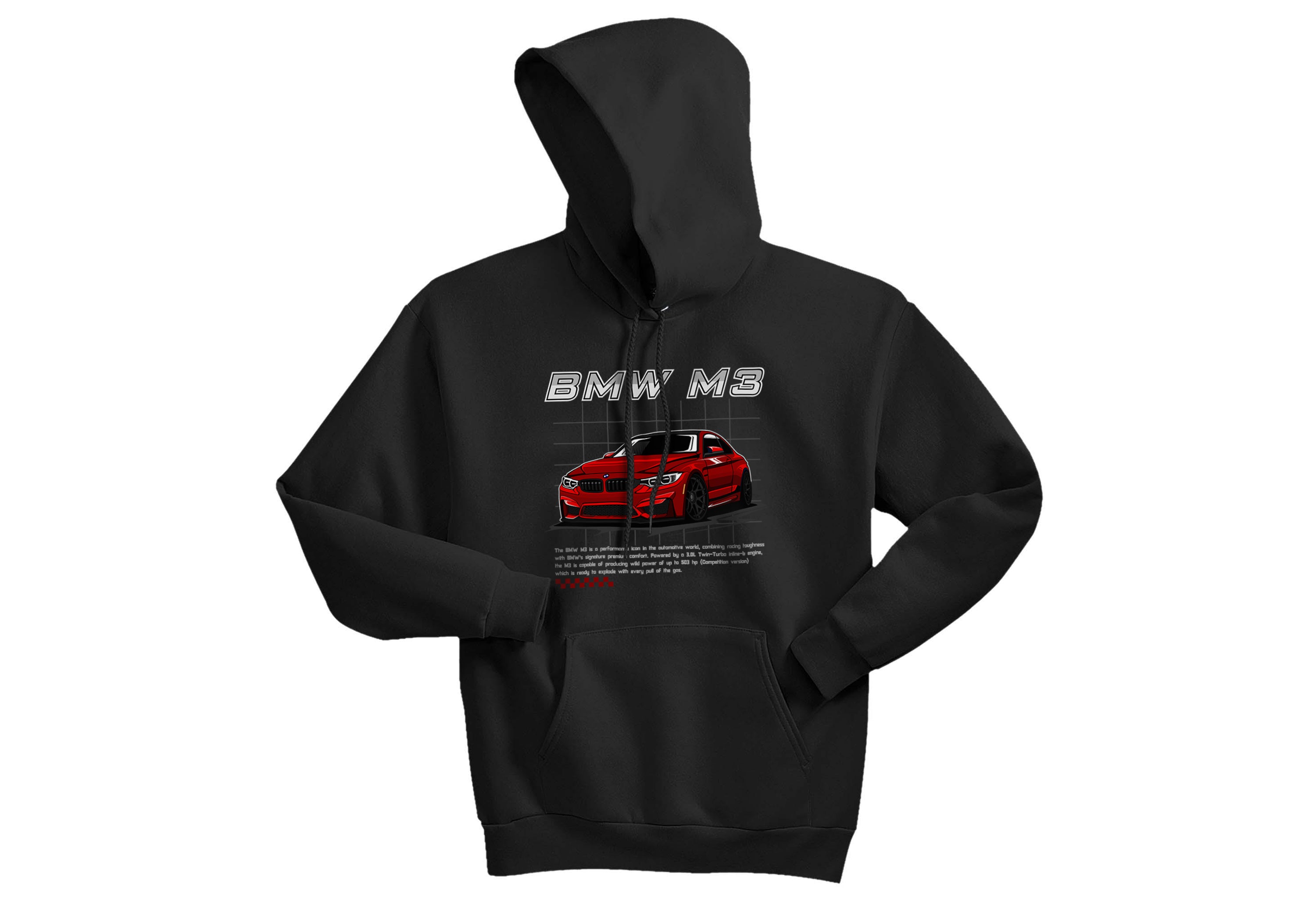 Unisex BMW M3 Hoodie – Performance Car Streetwear for JDM & Euro Fans | Sizes S–3XL | Bold M3 Design