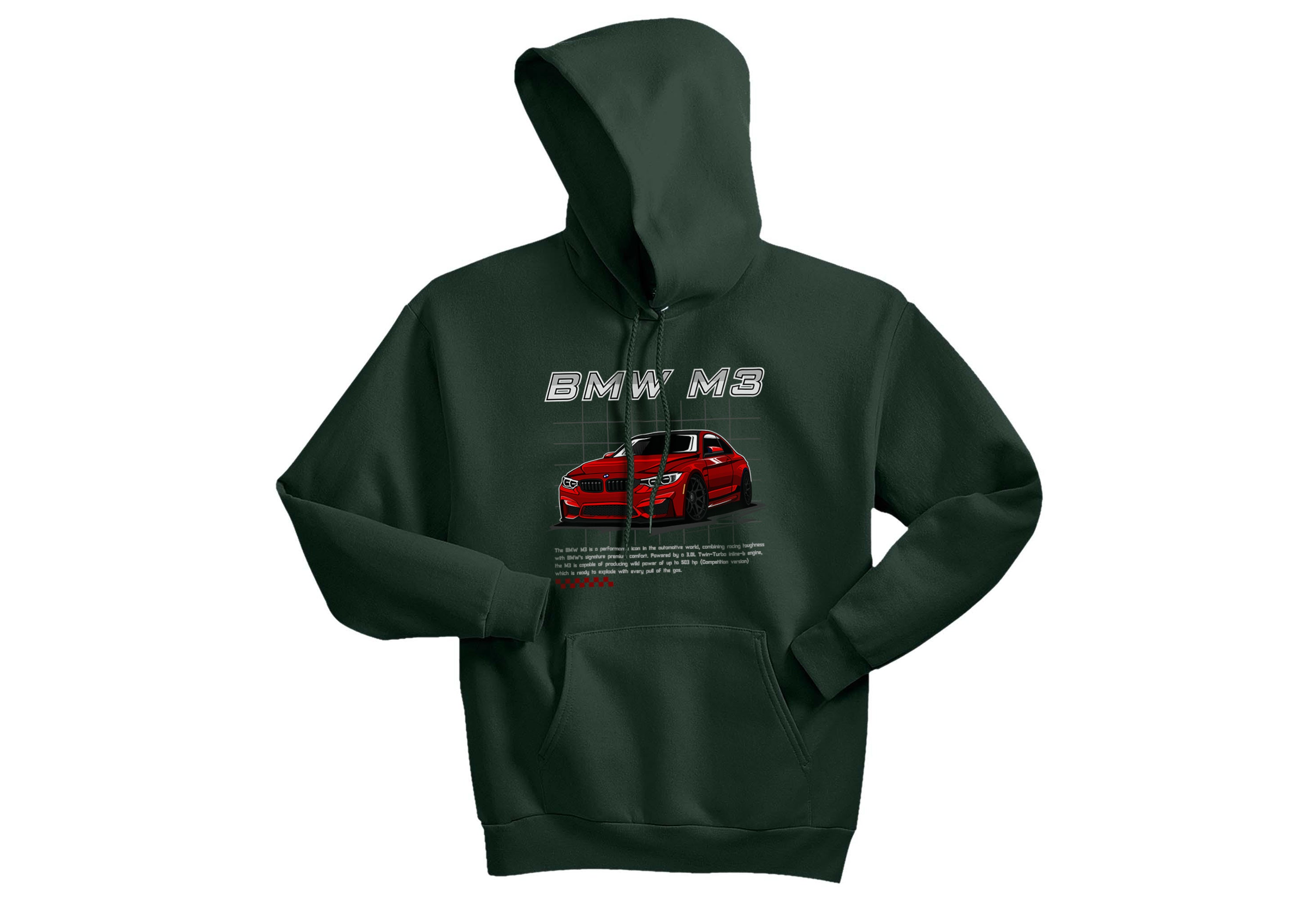 Unisex BMW M3 Hoodie – Performance Car Streetwear for JDM & Euro Fans | Sizes S–3XL | Bold M3 Design