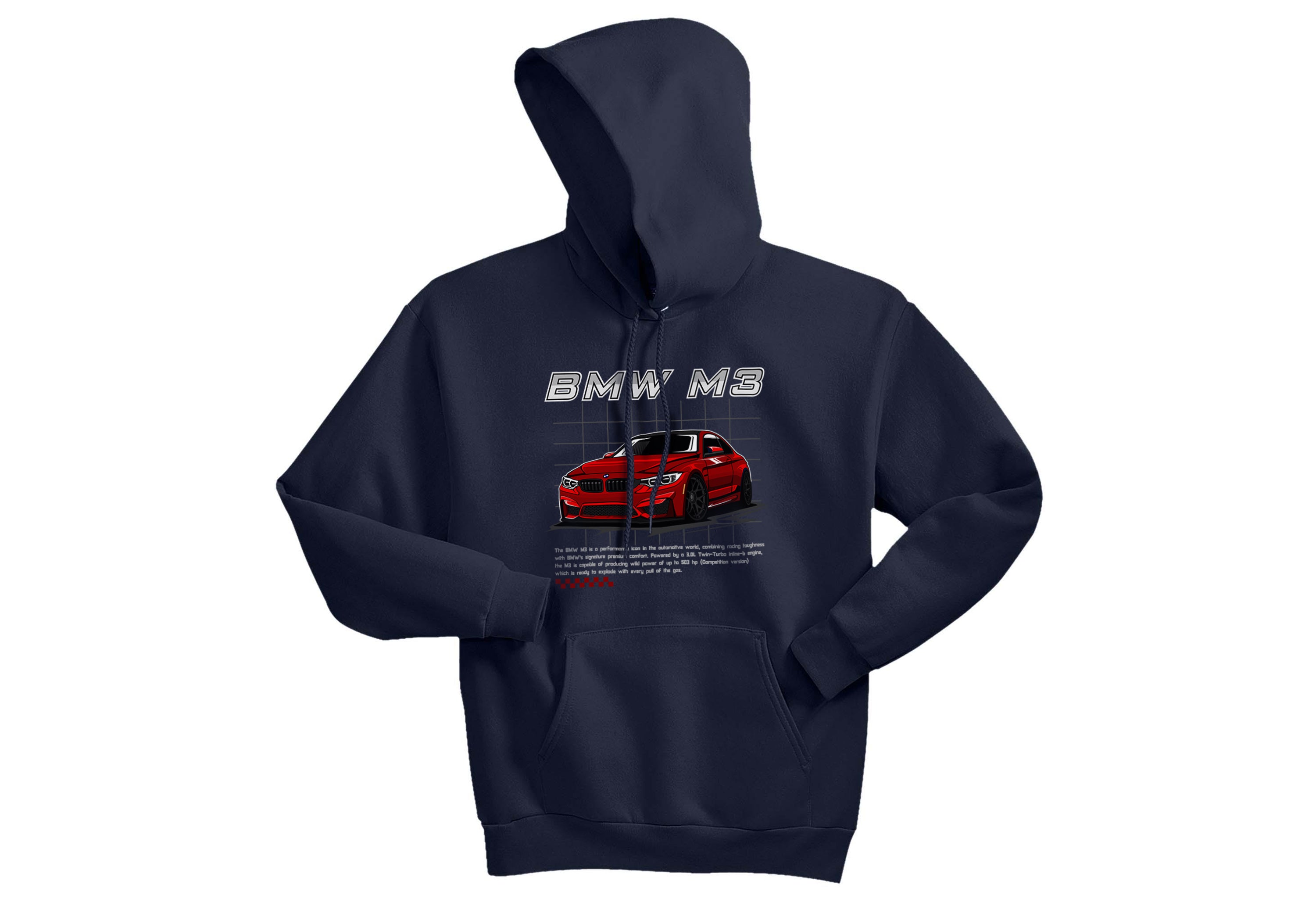 Unisex BMW M3 Hoodie – Performance Car Streetwear for JDM & Euro Fans | Sizes S–3XL | Bold M3 Design