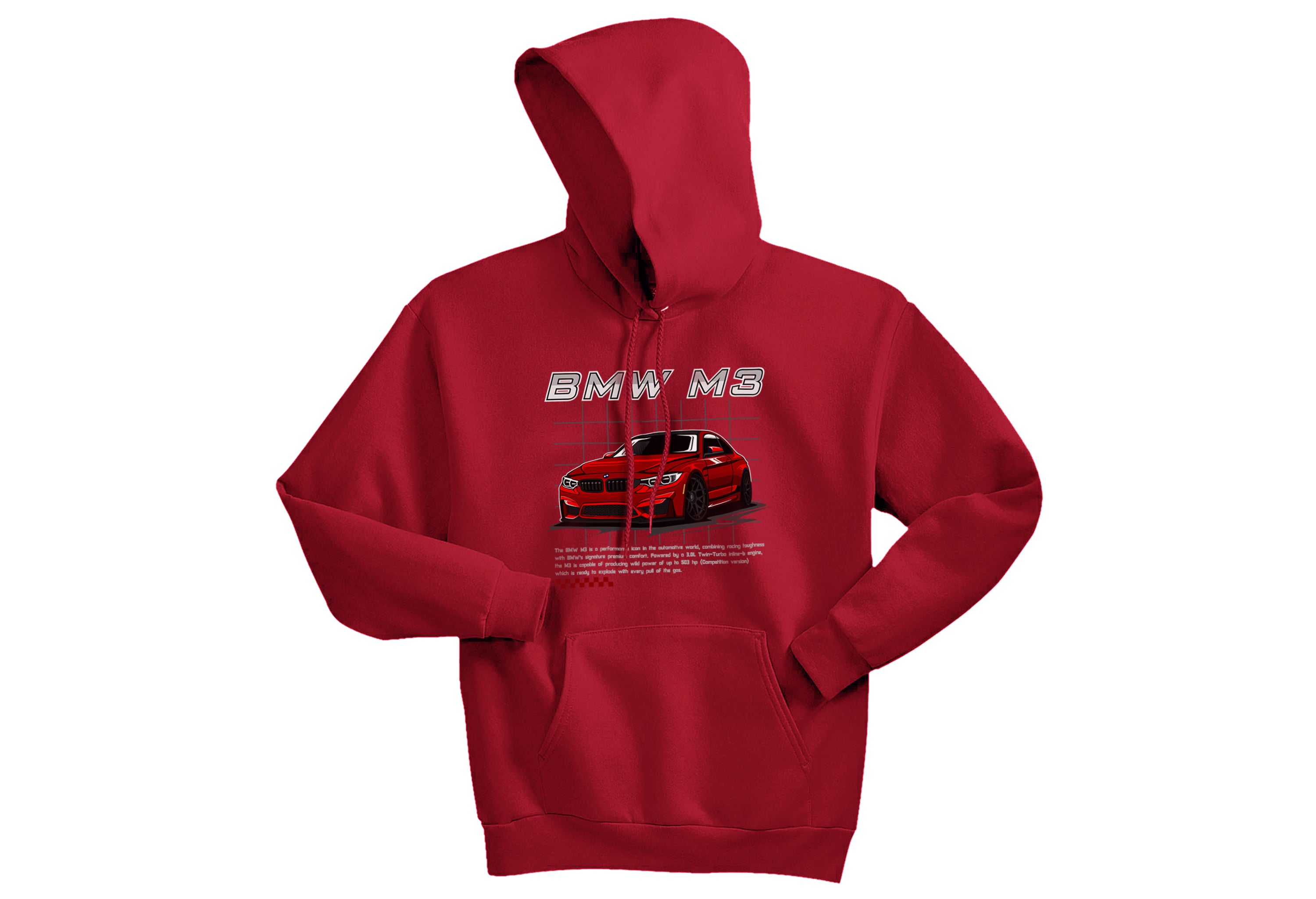Unisex BMW M3 Hoodie – Performance Car Streetwear for JDM & Euro Fans | Sizes S–3XL | Bold M3 Design