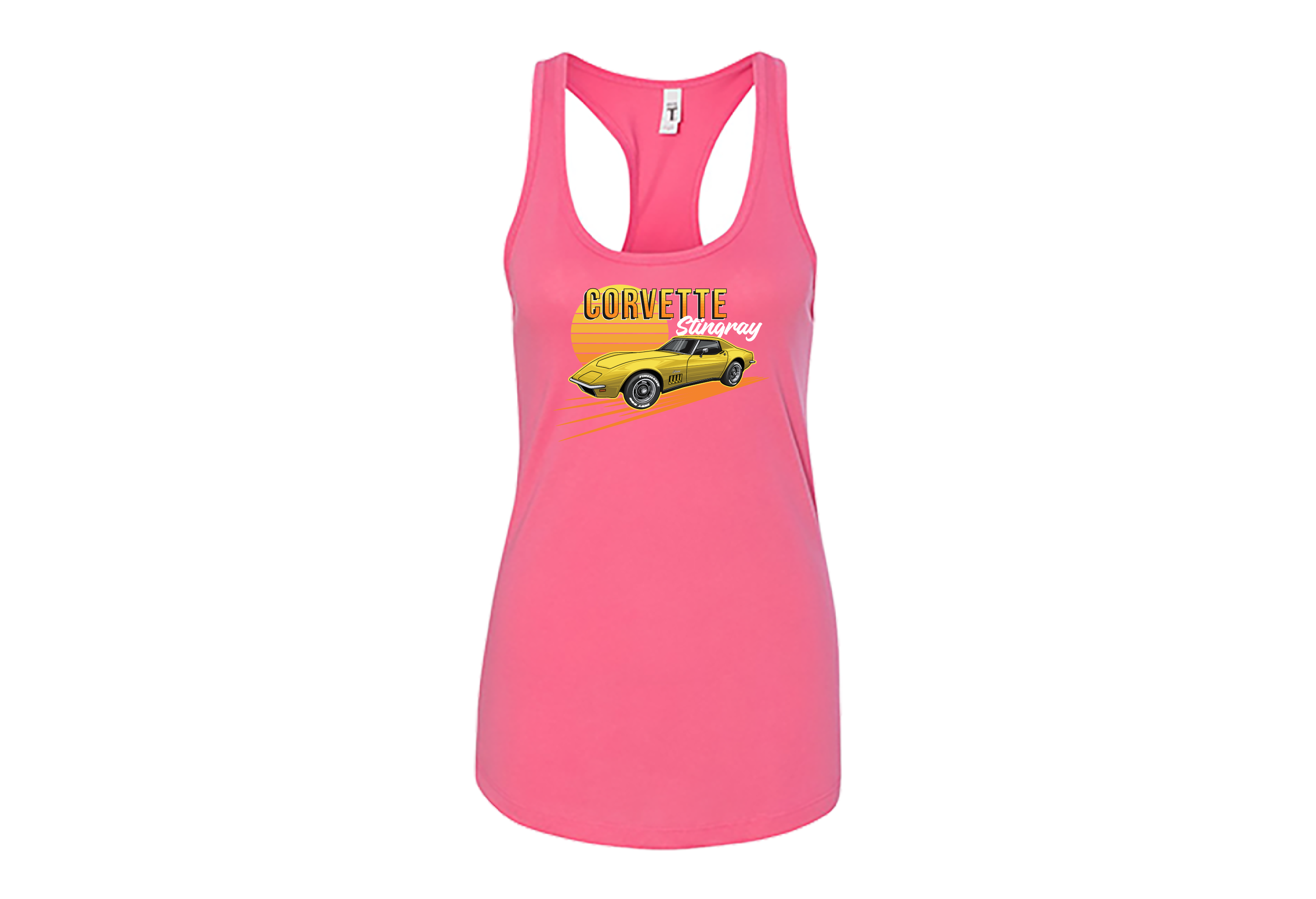 Chevrolet Corvette Girl’s Top Tank – Lightweight, Fitted Racerback Tank for Women | Sizes Small to 2XL