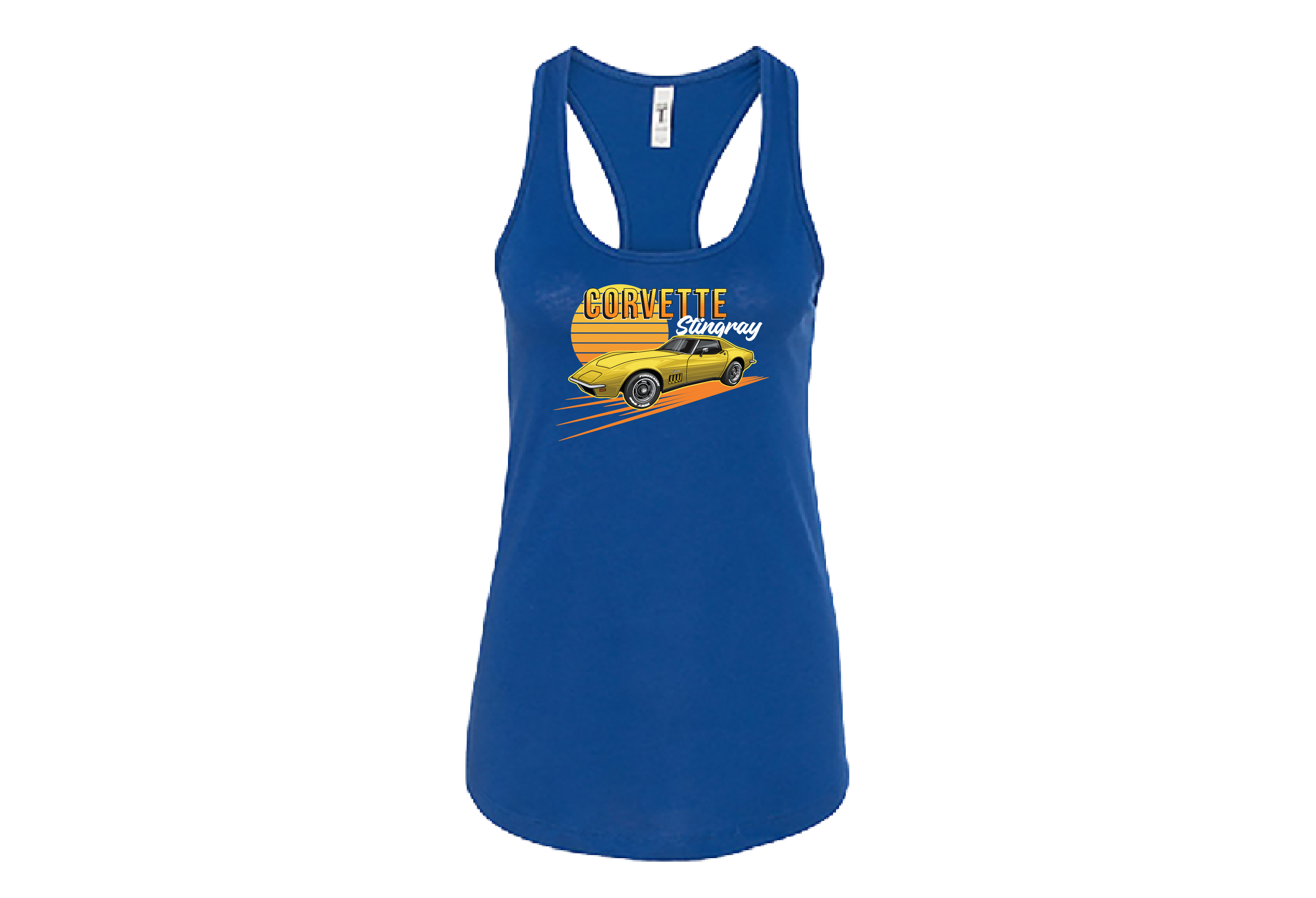 Chevrolet Corvette Girl’s Top Tank – Lightweight, Fitted Racerback Tank for Women | Sizes Small to 2XL