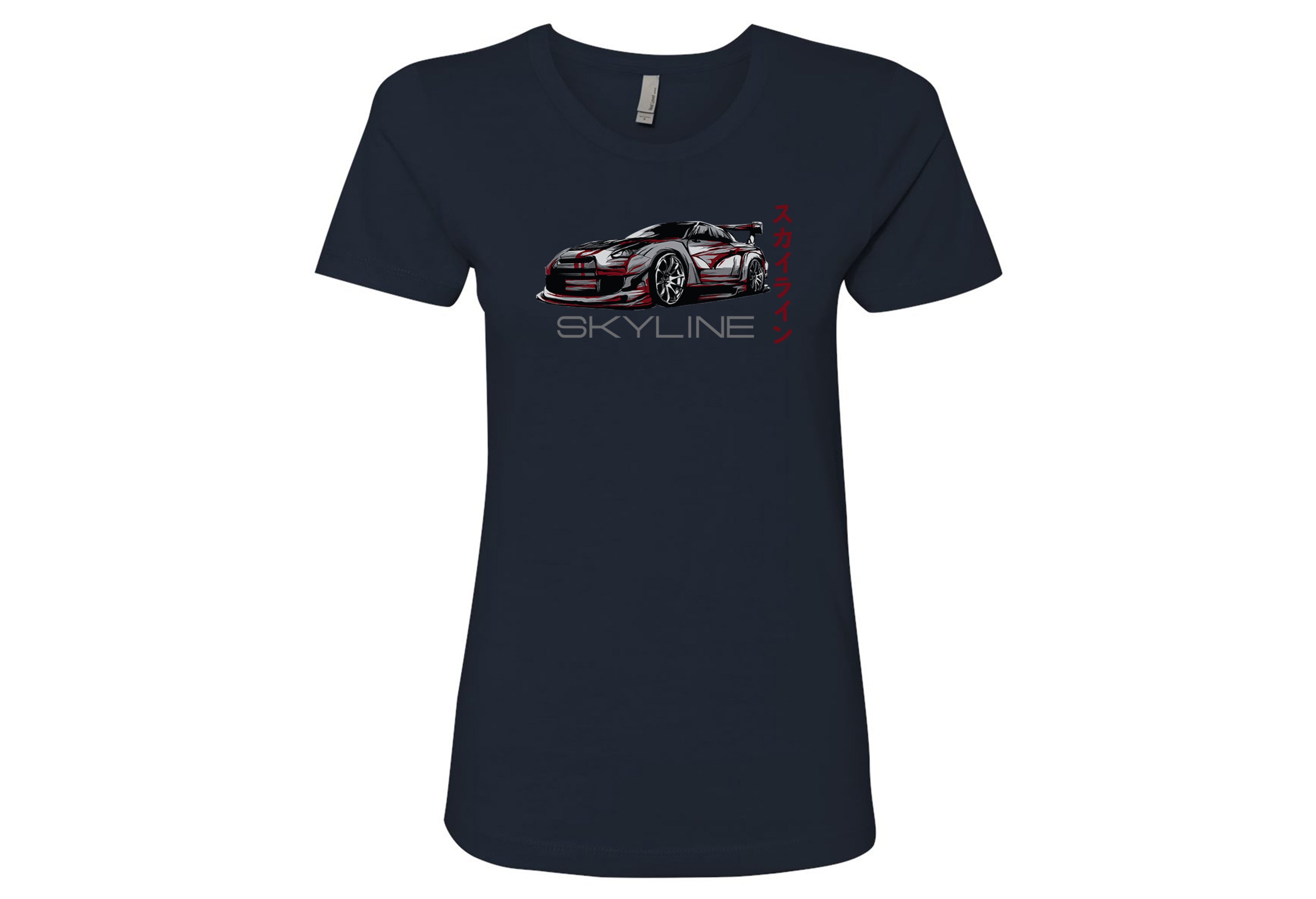 Nissan Skyline Women’s Shirts – Lightweight, Fitted T-Shirts in Black, White, Hot Pink, Royal | Sizes Small to 2XL