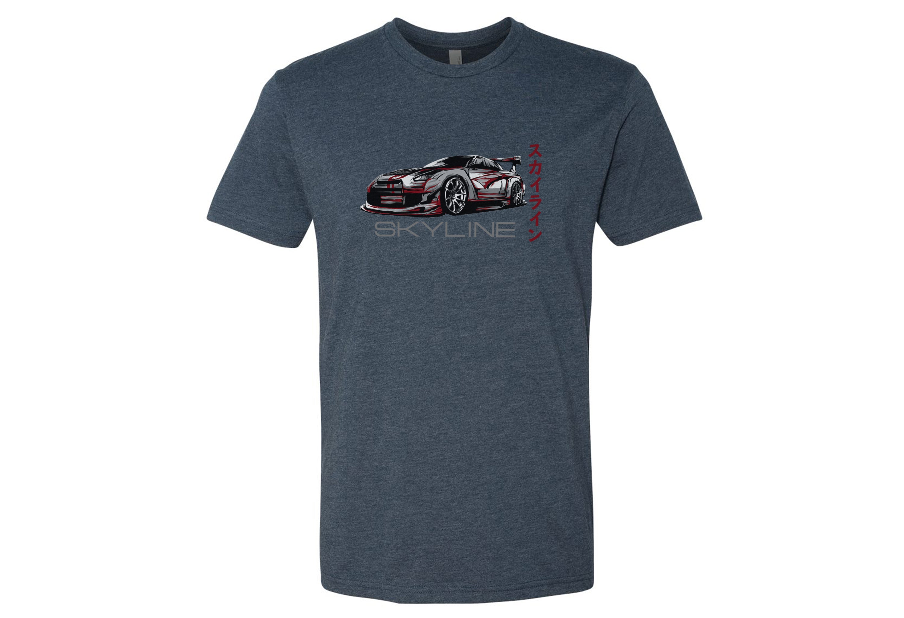 Men's Nissan Skyline T-Shirt - Premium Quality Relaxed Fit Tee in Black, Cardinal, Charcoal, Navy, Royal Blue, White | Sizes Small to 2XL