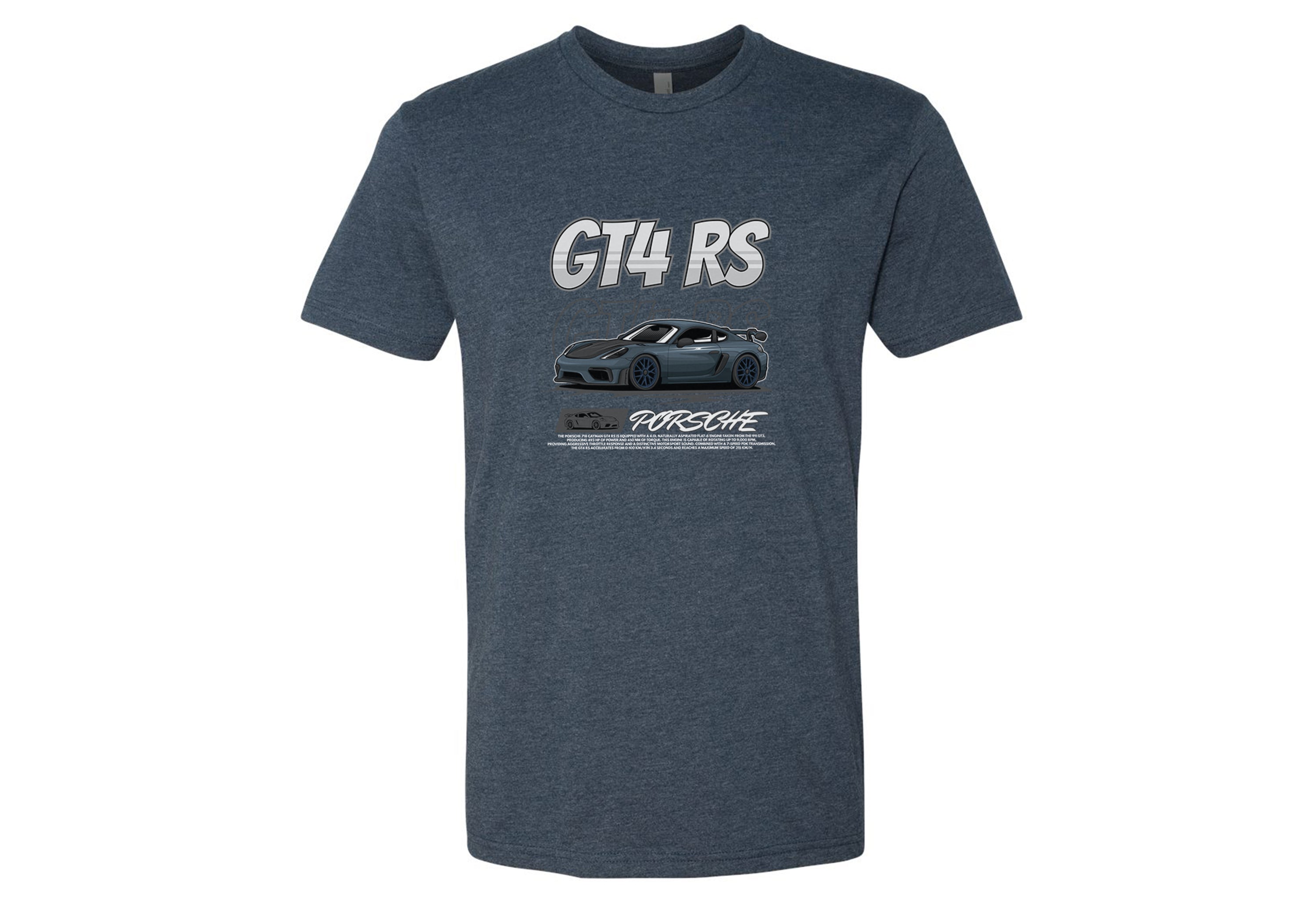 Men’s Porsche 718 Cayman GT4 RS T-Shirt | Track-Inspired Supercar Tee | Sizes S–2XL | Multiple Colors