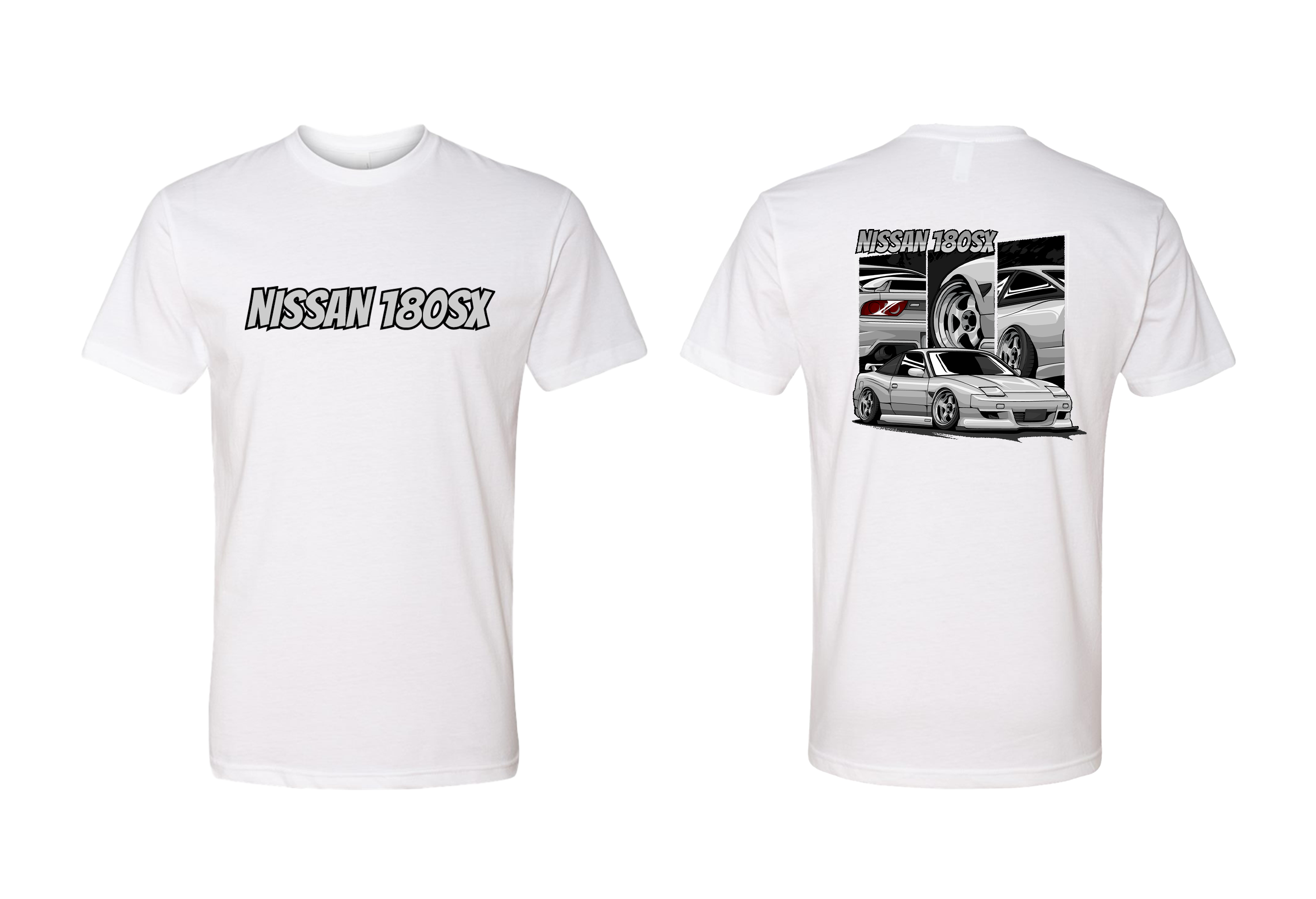 Youth Nissan 180SX Graphic T-Shirt – JDM Drift Style Tee | Sizes S–XL | Black, Royal Blue, White