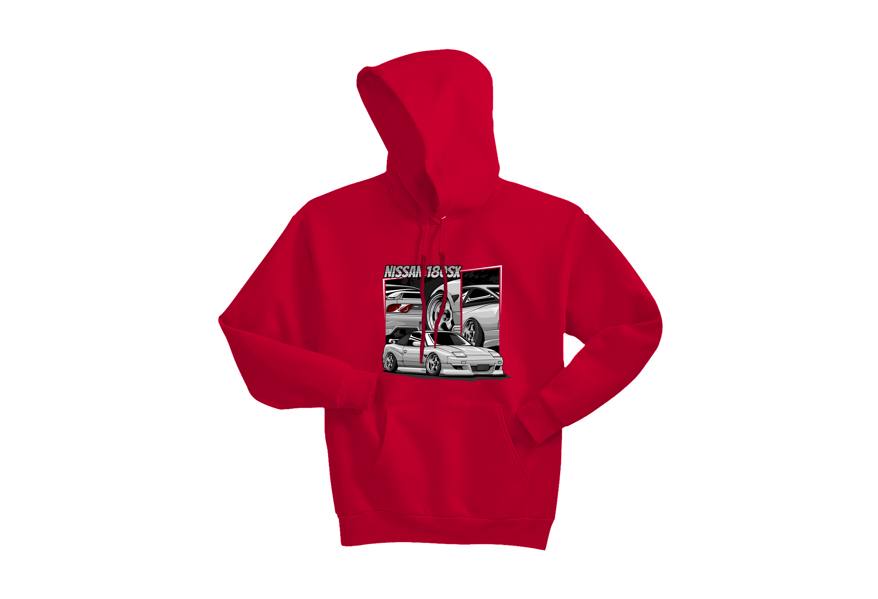 Unisex Nissan 180SX Hoodie – JDM Drift Legend Pullover | Sizes S–3XL | 6 Bold Colors