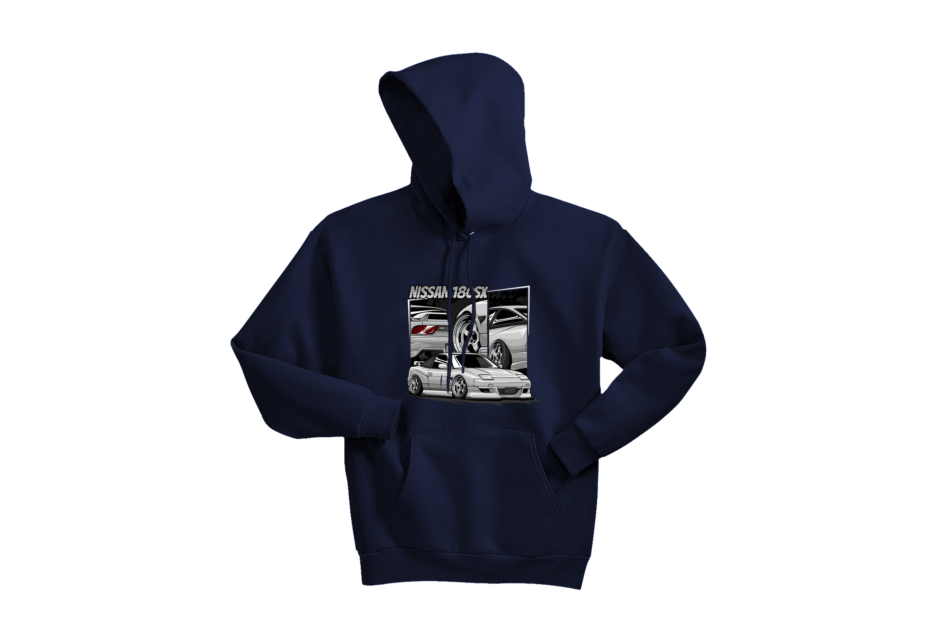 Unisex Nissan 180SX Hoodie – JDM Drift Legend Pullover | Sizes S–3XL | 6 Bold Colors