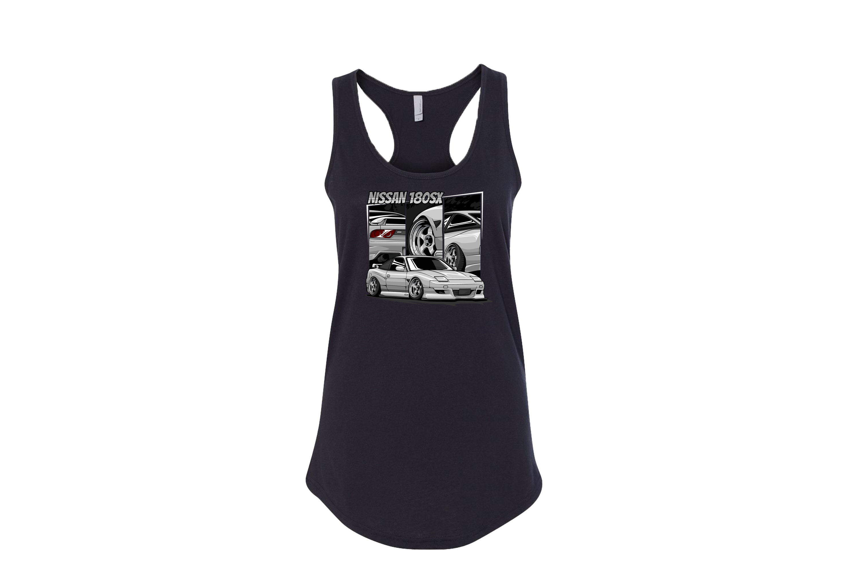 Women’s Nissan 180SX Racerback Tank – JDM Street Style Summer Top | Sizes S–2XL | 5 Bold Colors