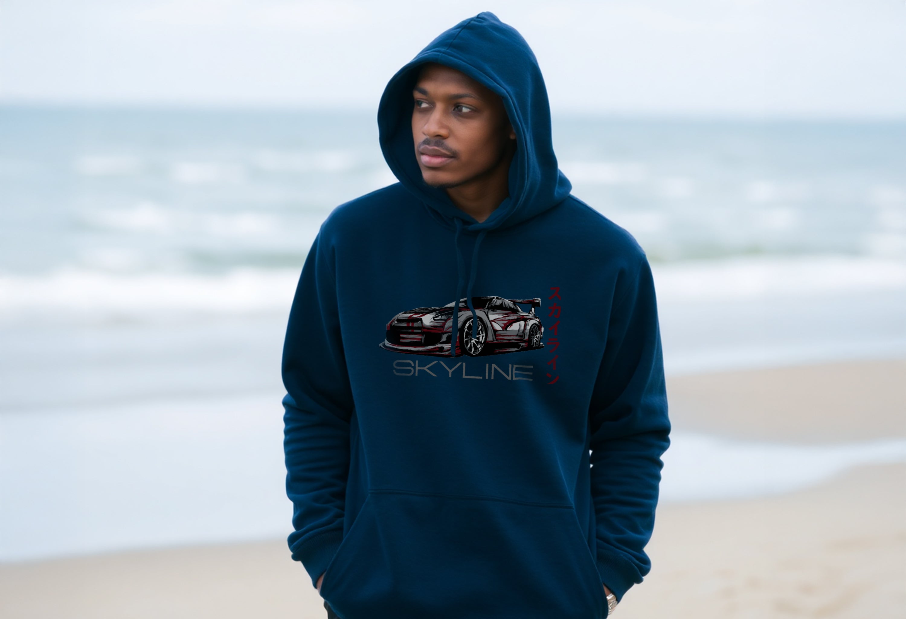 Nissan Skyline Unisex Hoodies – Soft & Durable Fleece Pullover Hoodie in Black, Dark Green, Navy, Royal, White | Sizes Small to 3XL
