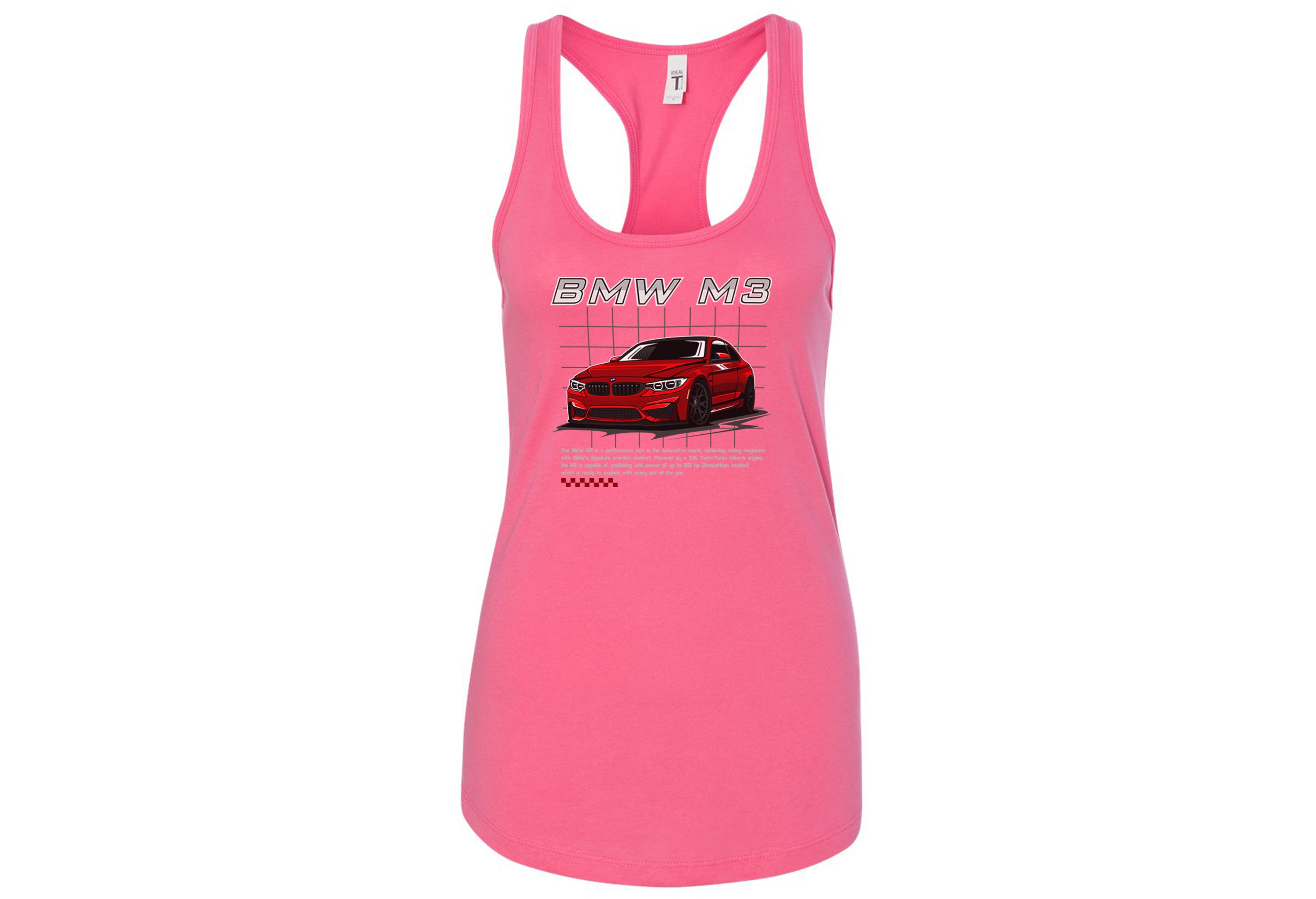 BMW M3 Women’s Racerback Tank – Iconic Performance Style | Sizes S–2XL | 5 Bold Colors