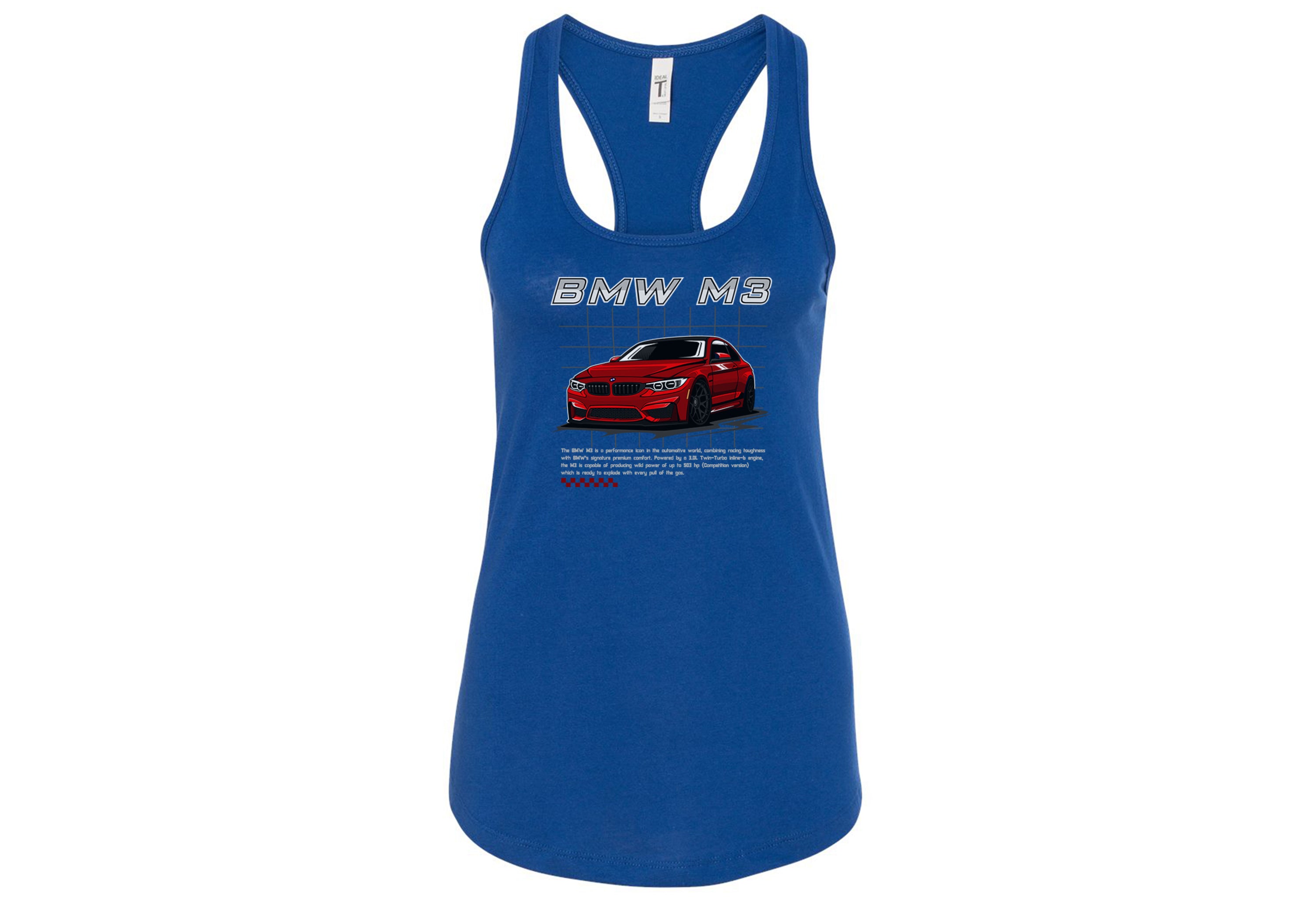 BMW M3 Women’s Racerback Tank – Iconic Performance Style | Sizes S–2XL | 5 Bold Colors