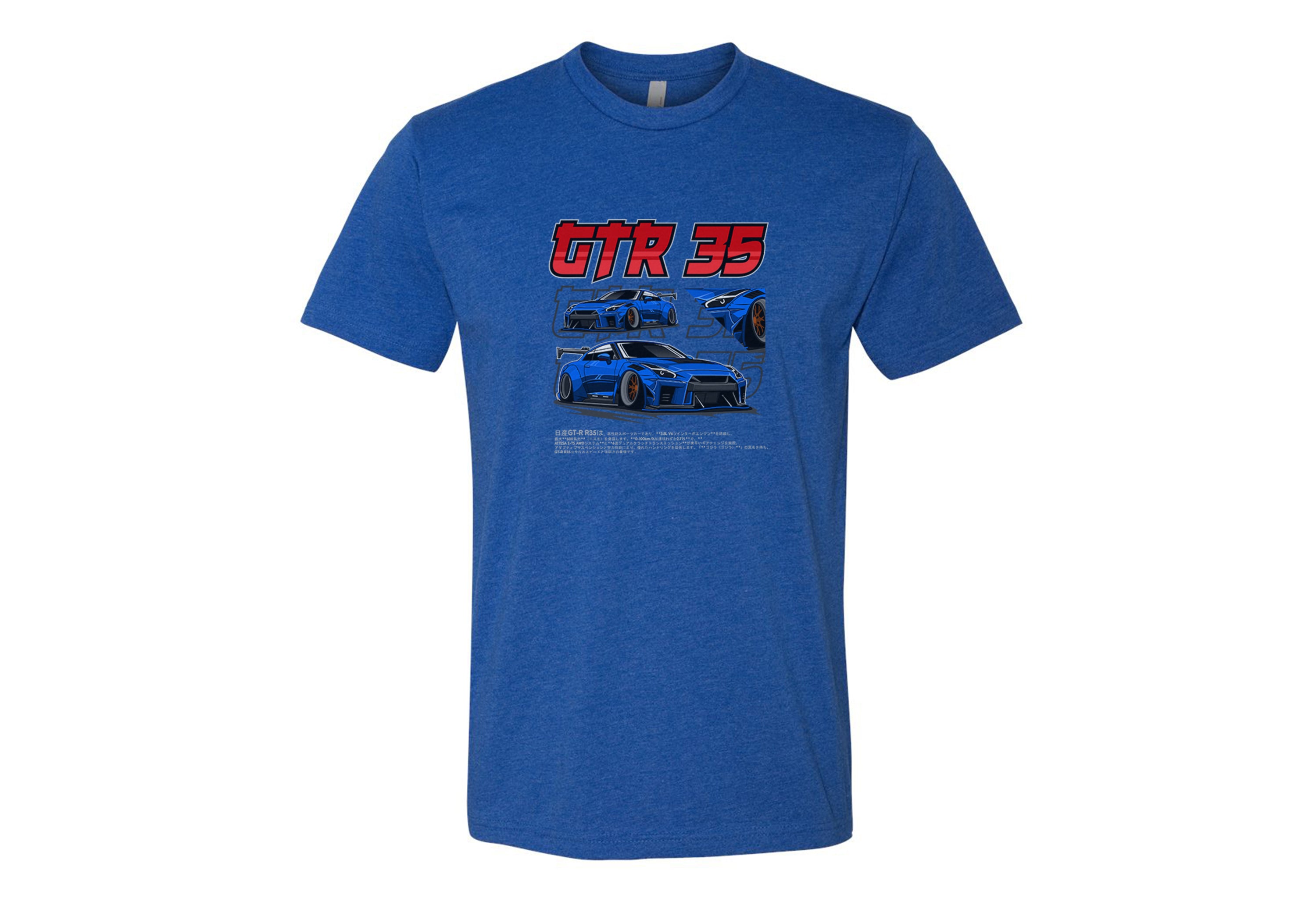 Nissan GTR 35 Youth T-Shirt – Premium Quality Relaxed Fit Tee in Black, Cardinal, Navy, Red, Royal, White | Sizes Small to XL