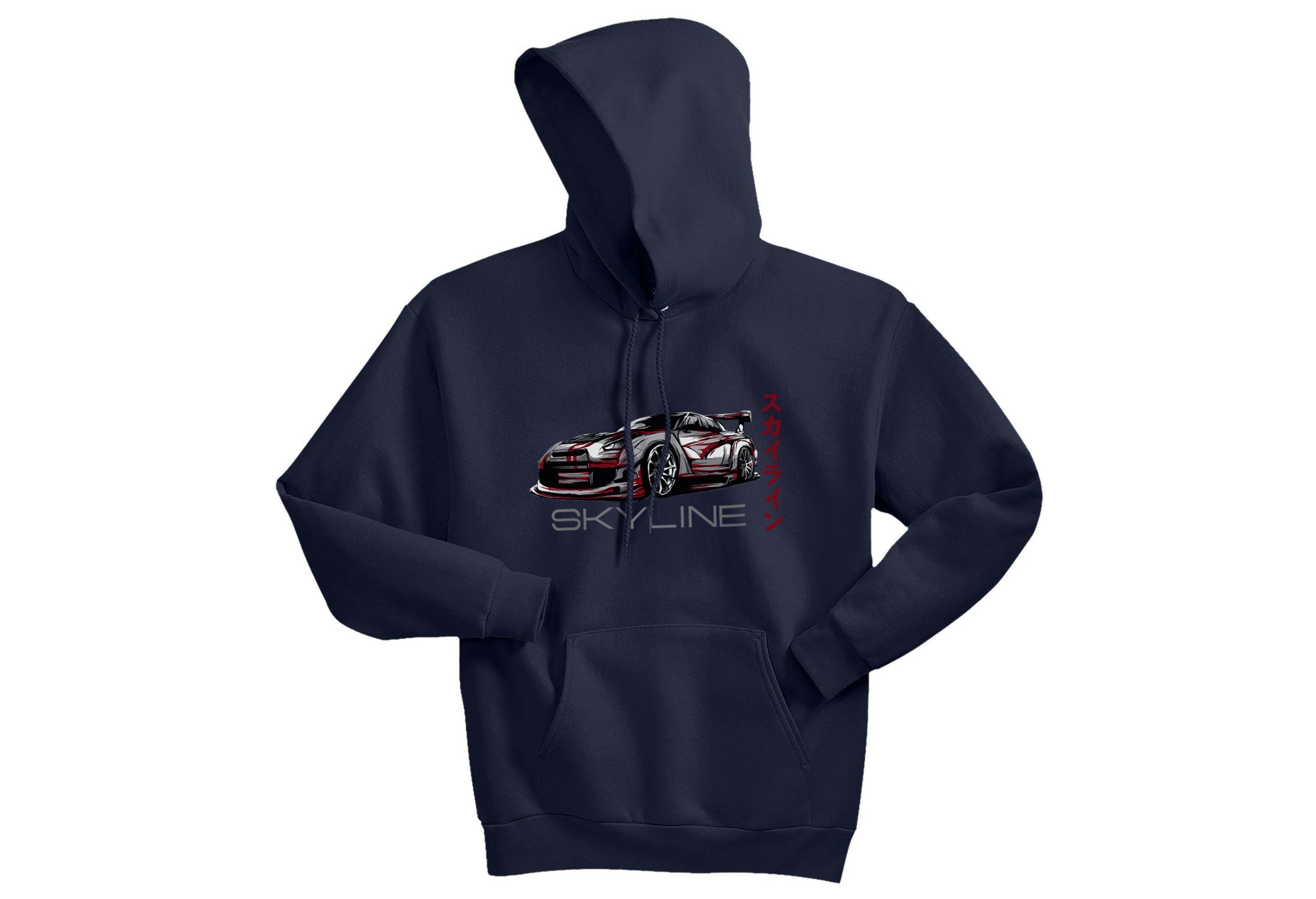 Nissan Skyline Unisex Hoodies – Soft & Durable Fleece Pullover Hoodie in Black, Dark Green, Navy, Royal, White | Sizes Small to 3XL
