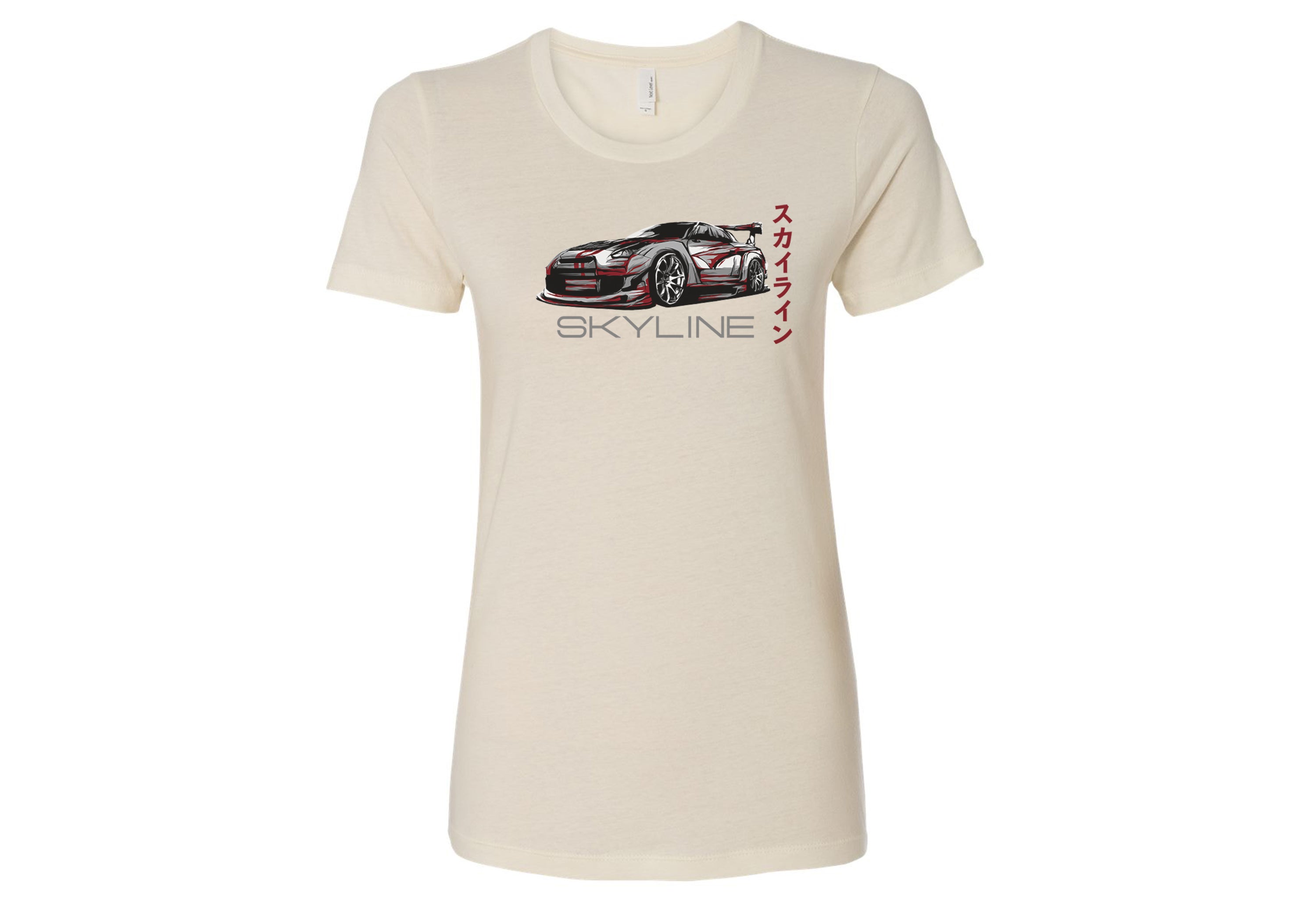 Nissan Skyline Women’s Shirts – Lightweight, Fitted T-Shirts in Black, White, Hot Pink, Royal | Sizes Small to 2XL