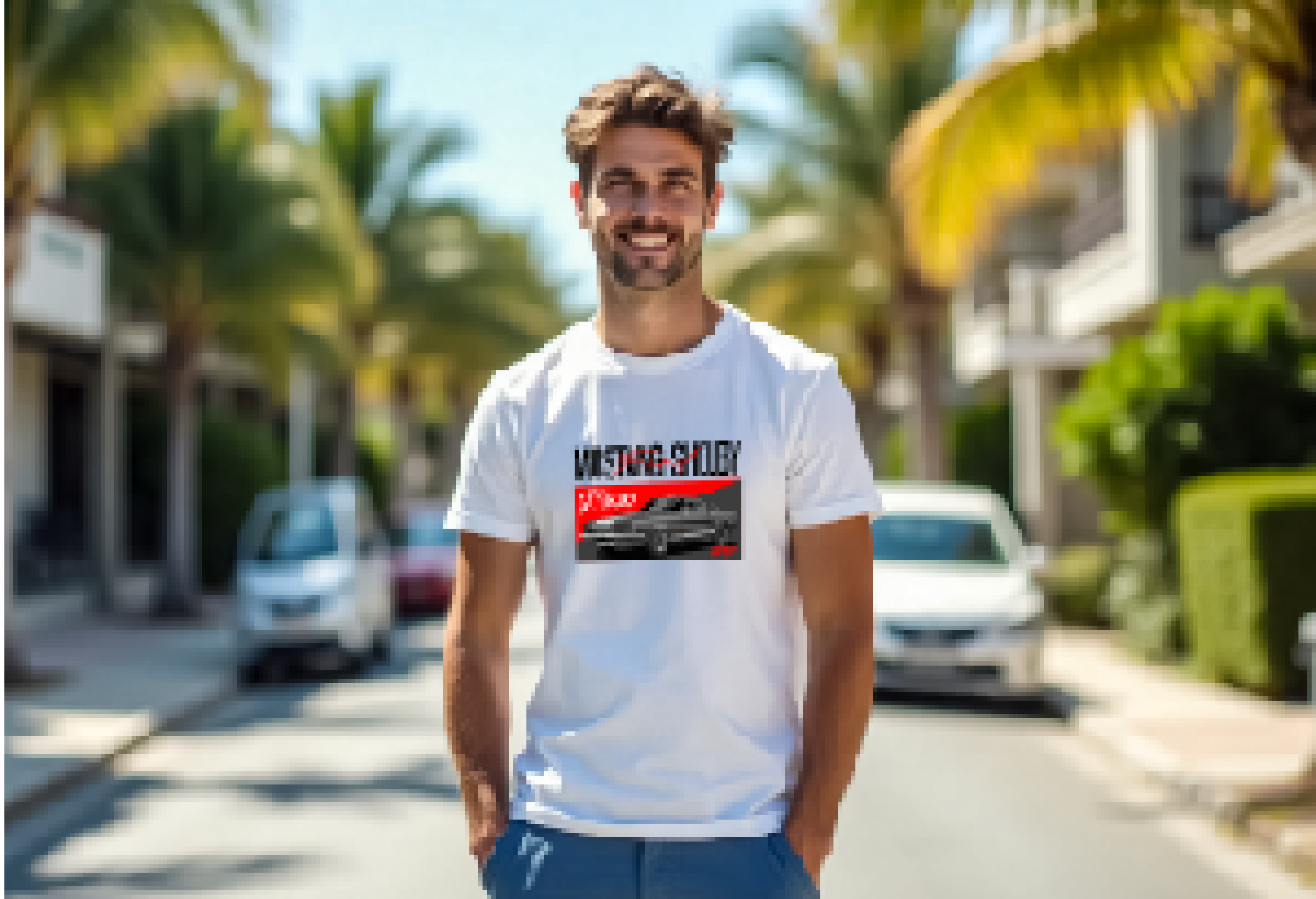 Ford 1967 Mustang GT500 Men’s T-Shirt | Classic Muscle Car Tee | Sizes S–2XL | Black, White, Red, Royal Blue, Navy, Charcoal